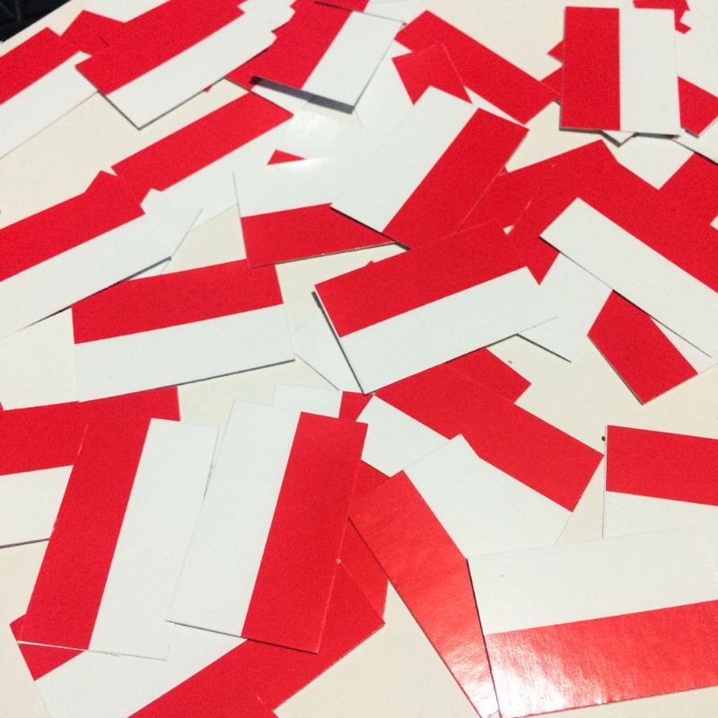 Sticker Pipi Merah Putih / Sticker Bendera