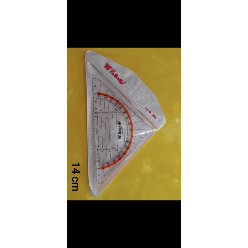 

penggaris segitiga pegangan butterfly bt 2009 mini