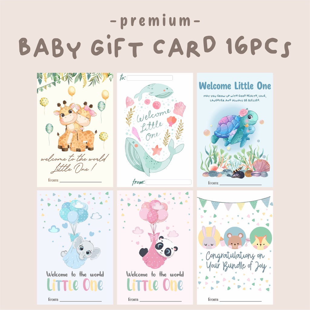 

Newborn Baby Gift Card - Kartu Ucapan Kelahiran Bayi