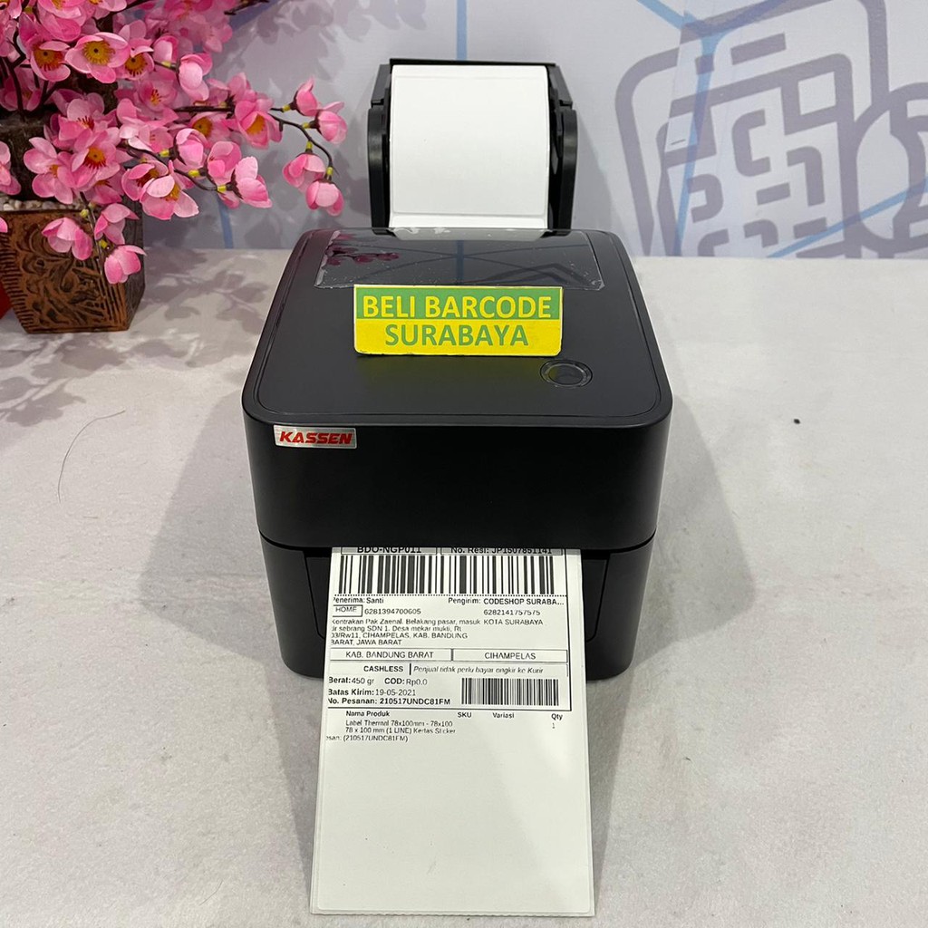 PRINTER THERMAL CETAK RESI Shopee KASSEN DT 640 | DT640 BLUETOOTH+USB