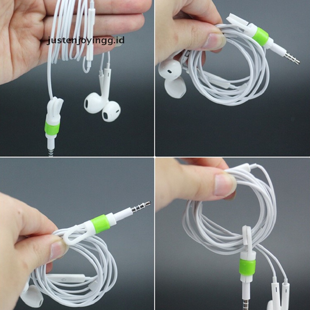 // justenjoyingg.id // 2 Pcs Data Line Protection Anti Breaking Protective Sleeve For Earphone Line ~