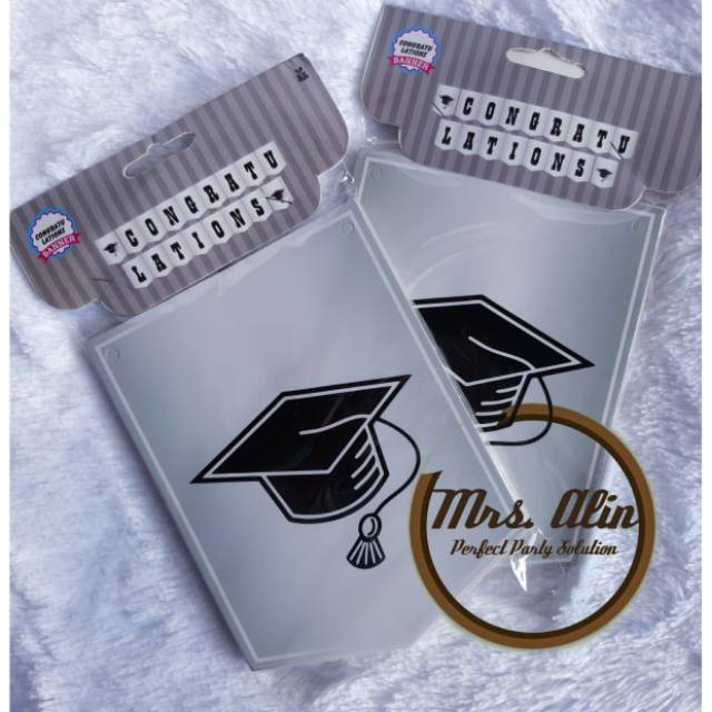 Banner Wisuda - Banner Congratulations - Banner Kelulusan - Banner Toga