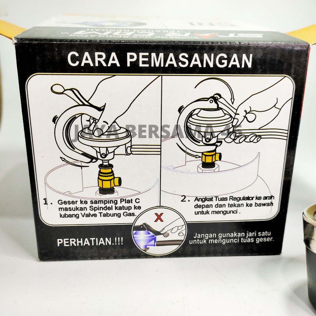 REGULATOR GAS STARCAM + METER / KEPALA REGULATOR GAS CAPIT STARCAM