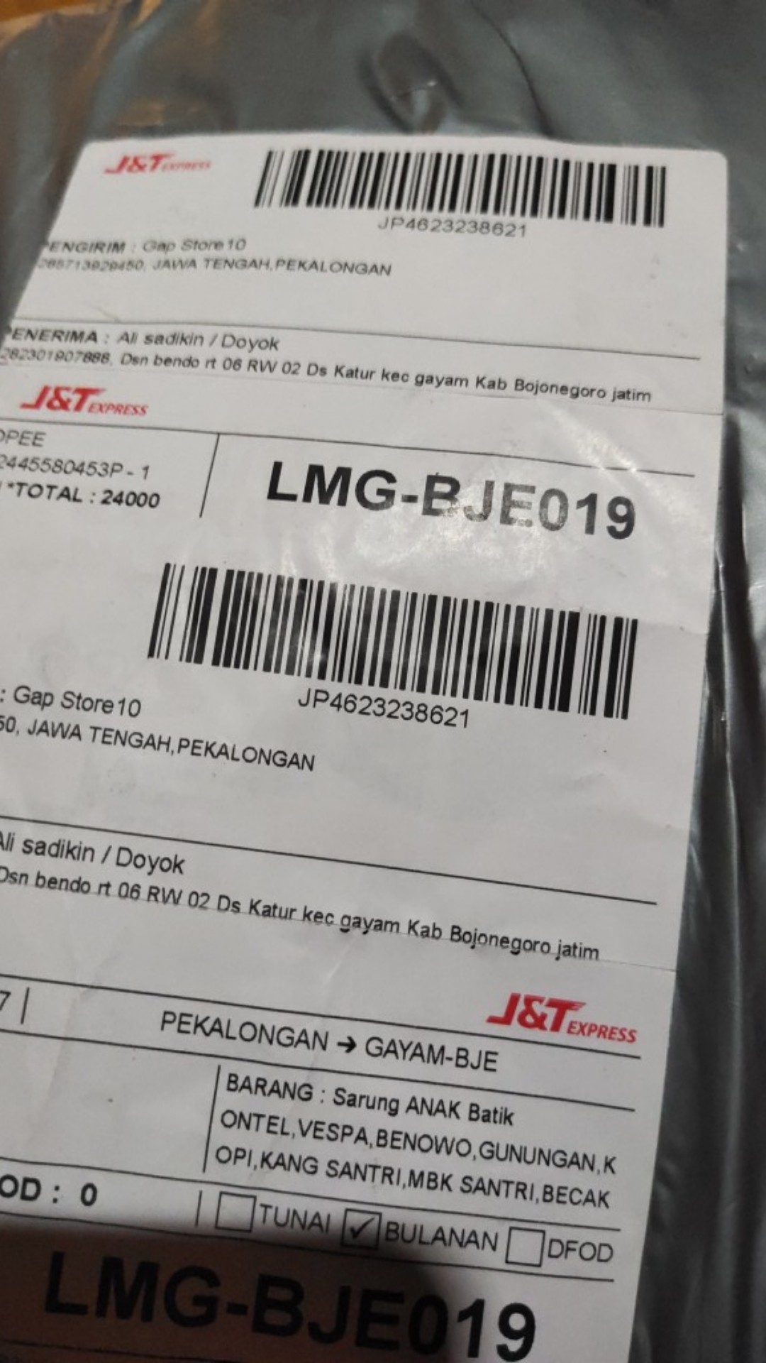 Atasan Pria Kemeja Termurah Lengan Panjang Sogan Size M L Xl