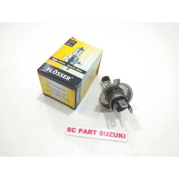 Promo      bohlam lampu depan suzuki H4 flosser 55/60 std.