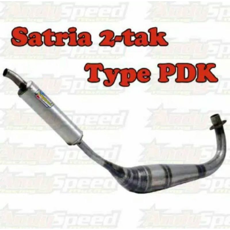 Knalpot SATRIA 2TAK KOLONG PDK merk andy speed