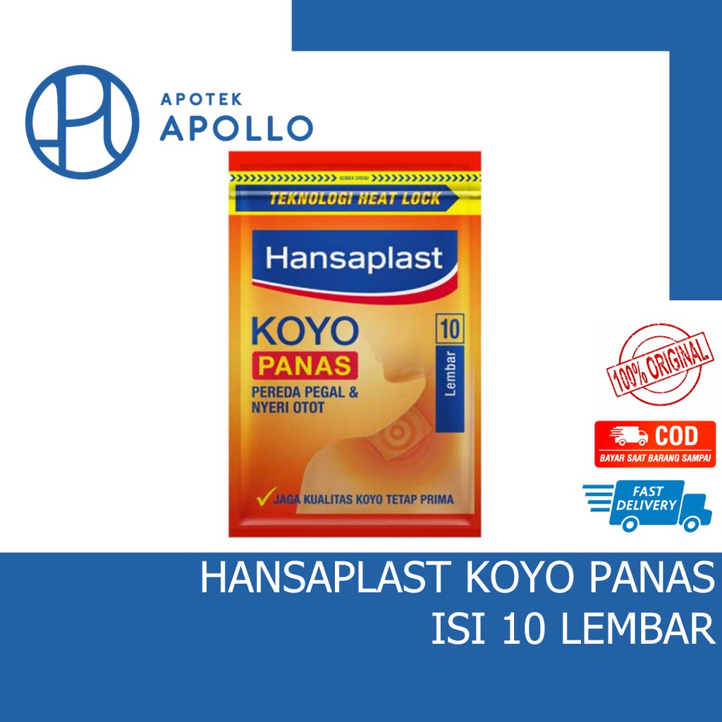 HANSAPLAST KOYO PANAS 10 LEMBAR MEREDAKAN PEGAL LINU NYERI SENDI