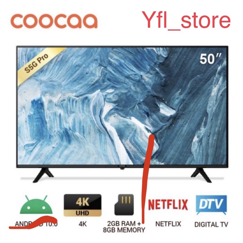 LED COOCAA 50s5G pro