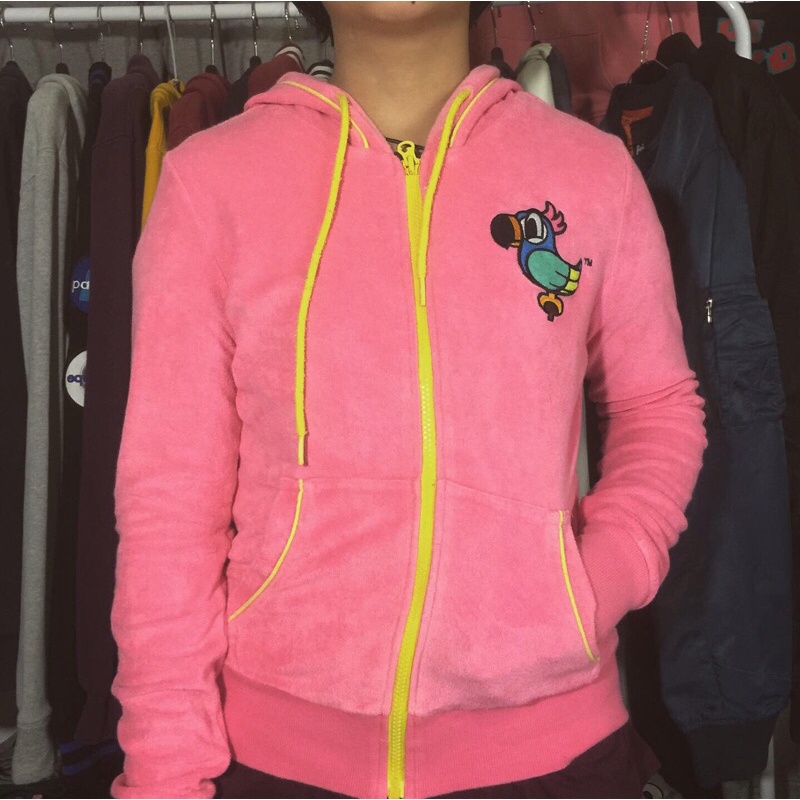 Pancoat Hoodie Zipper Pop Parrot Second Preloved Original