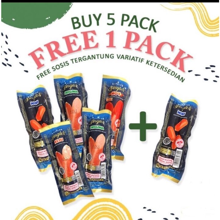 

Kanzler Singles Buy 5 Sosis Free 1 Sosis Keju