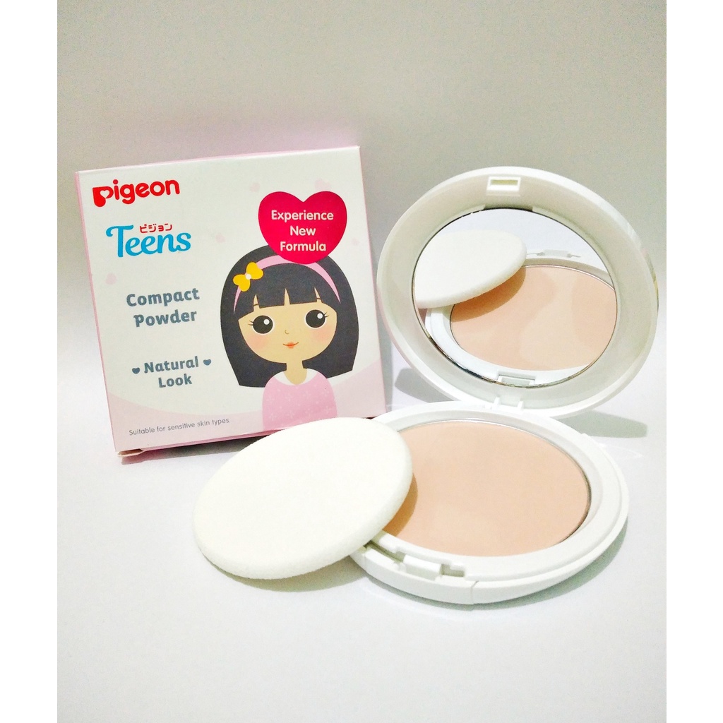 [PINK] PIGEON Teens Compact Powder Natural Look Bedak Padat Remaja - 14gr