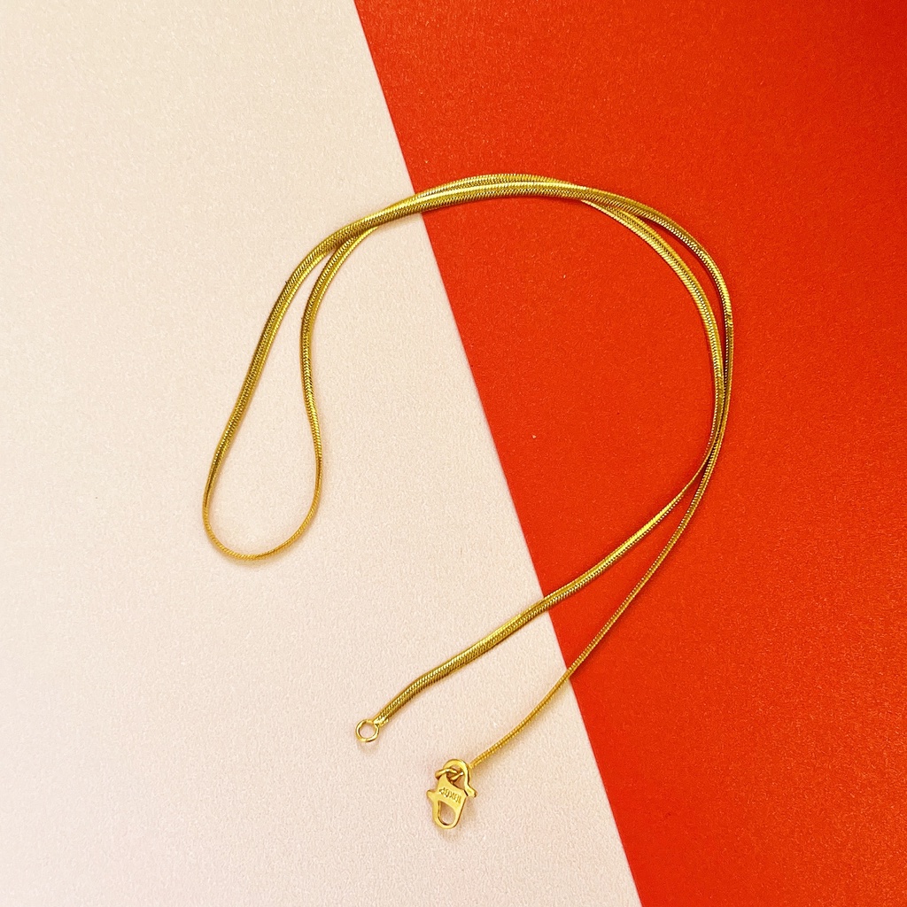 [Fashion Wanita]COD✅ Kalung Titanium Polos Wanita Pria Berbagai Gaya Kalung Tersedia Kalung Mural   Acc071