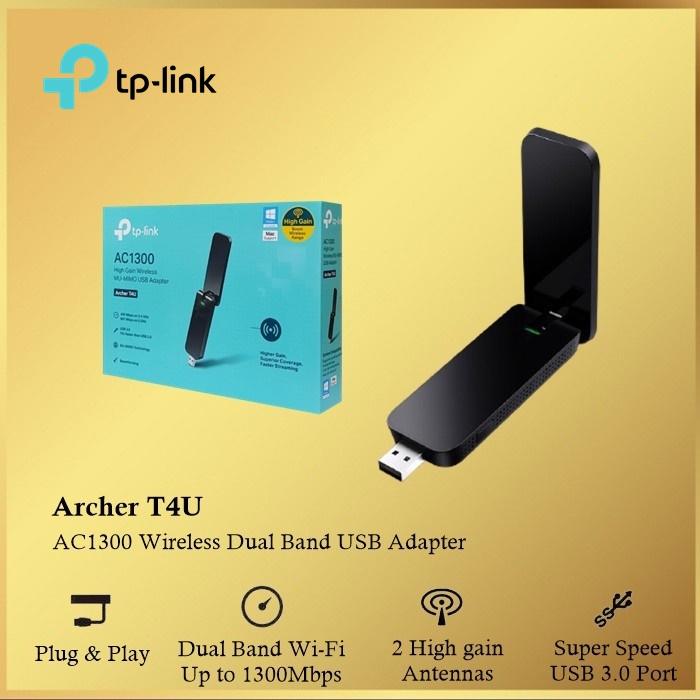 TP-LinK Archer T4U AC1200 Wireless Dual Band USB Adapter