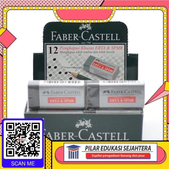 

STIP / PENGHAPUS FABER CASTELL KECIL HITAM EBTA SPMB (3 PCS)MURAH