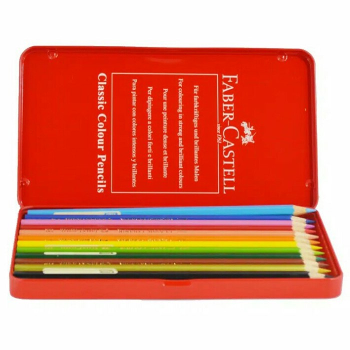 

Hemat Faber - Castell Colour Pencils In Tin Case 12 L Bagus