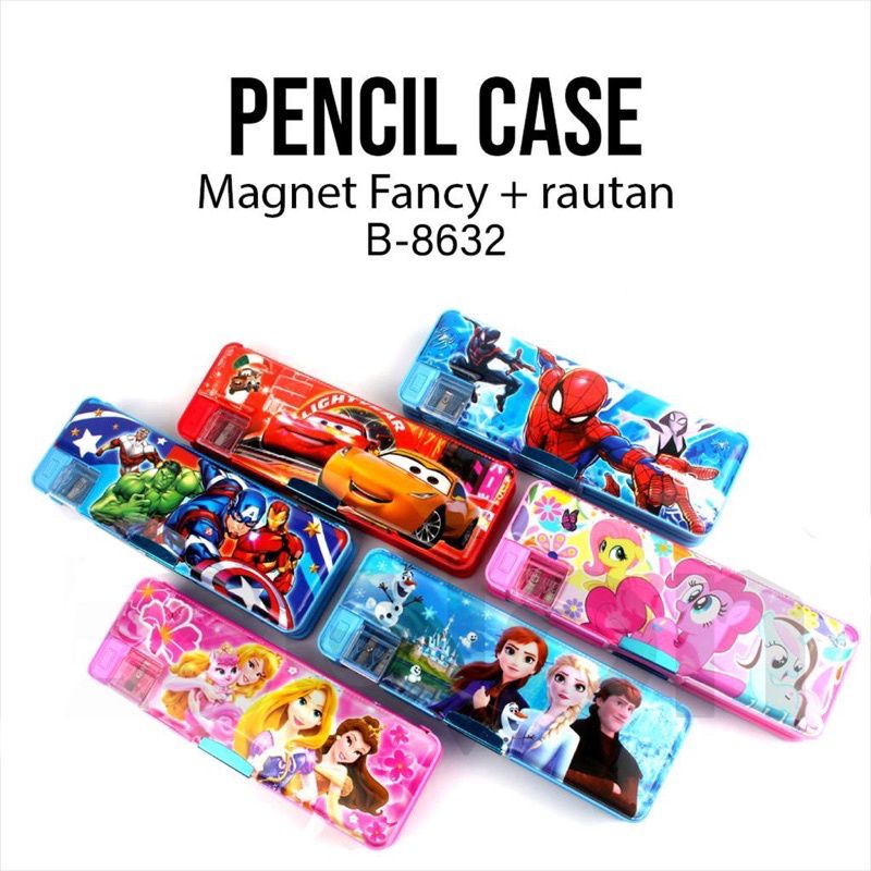 

Tepak Pensil Magnet Karakter Pencil Case Magnet Fancy