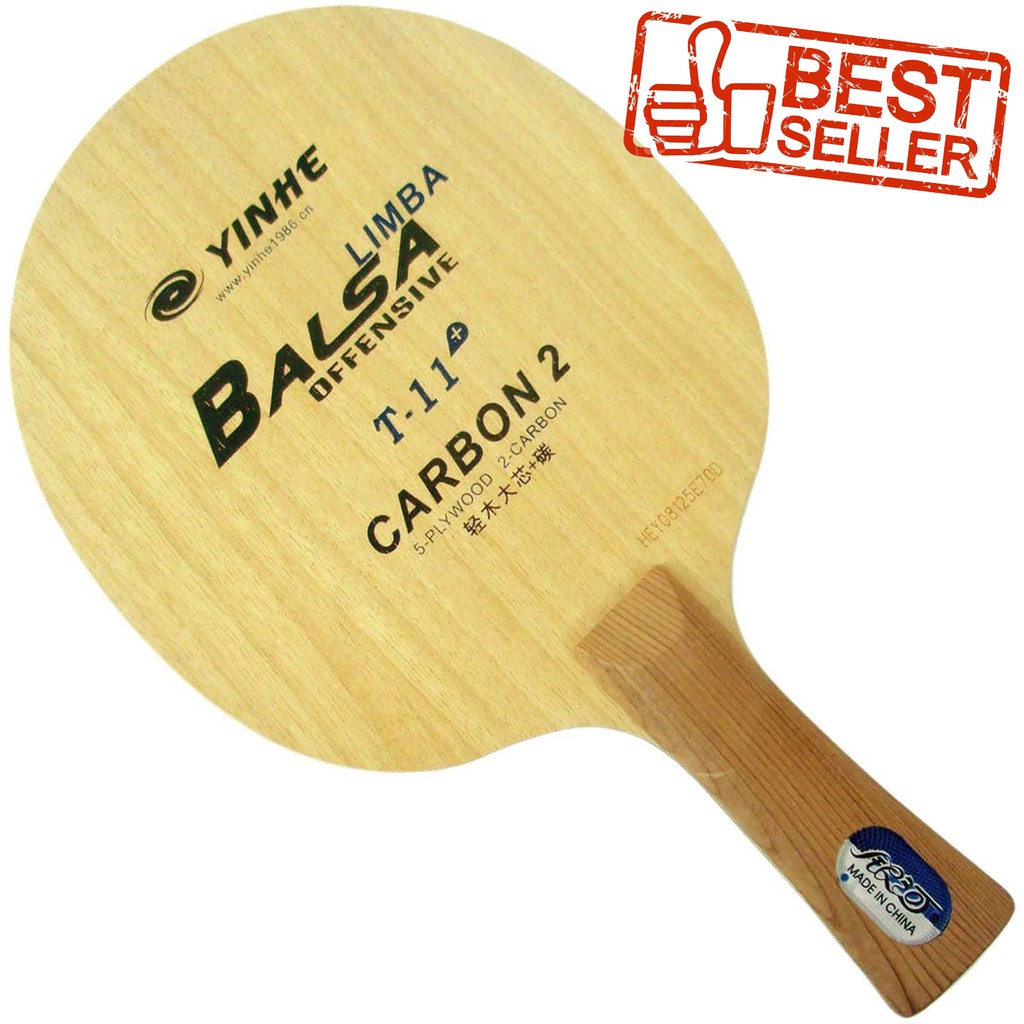 Kayu Bat Tenis Meja Pingpong Yinhe T11S Offensive Balsa Carbon