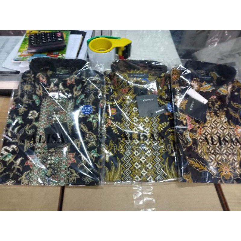 KEMEJA ALISAN BATIK LENGAN PENDEK ( REGULER SLIMFIT) 14,5 SAMPAI 16
