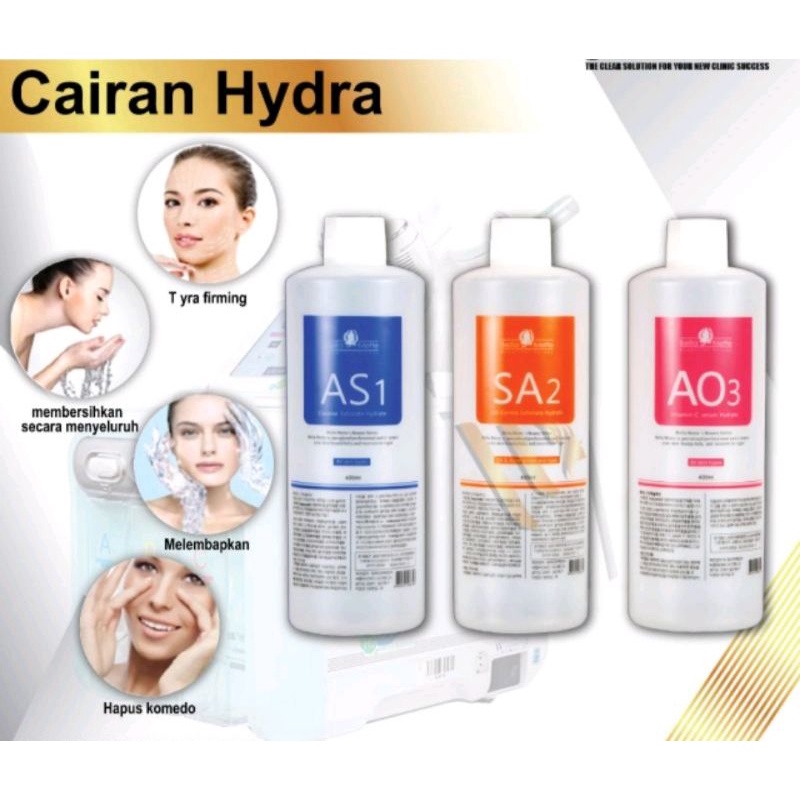 Solusi Nutrisi Untuk Mesin Gelembung Oksigen Kecil Hydra Facial 400Ml Membersihkan Serum Vitamin-C Terkelupas Melembabkan