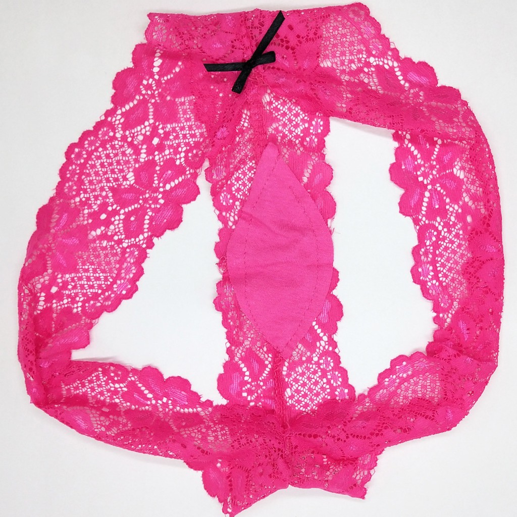 (COD) G String Wanita Sexy Transparan Celana Dalam cd Pakaian Dalam Lace Thong C015