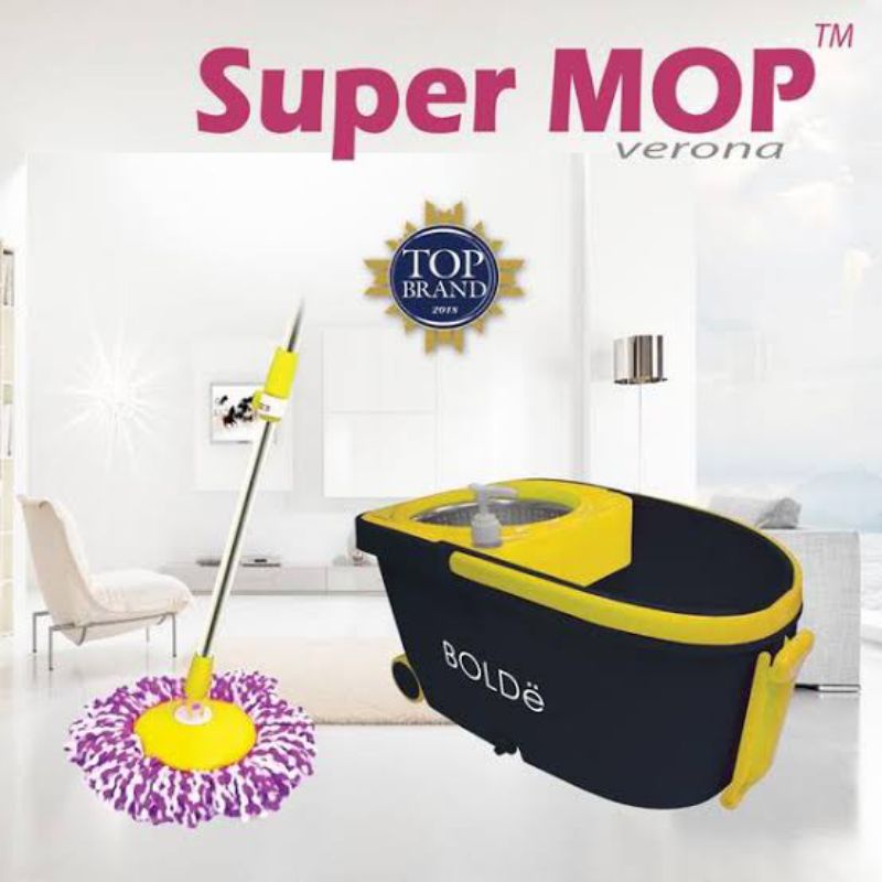 Alat Pel Super Mop BOLDe Verona / Alat Pel Putar Wadah BOLDe