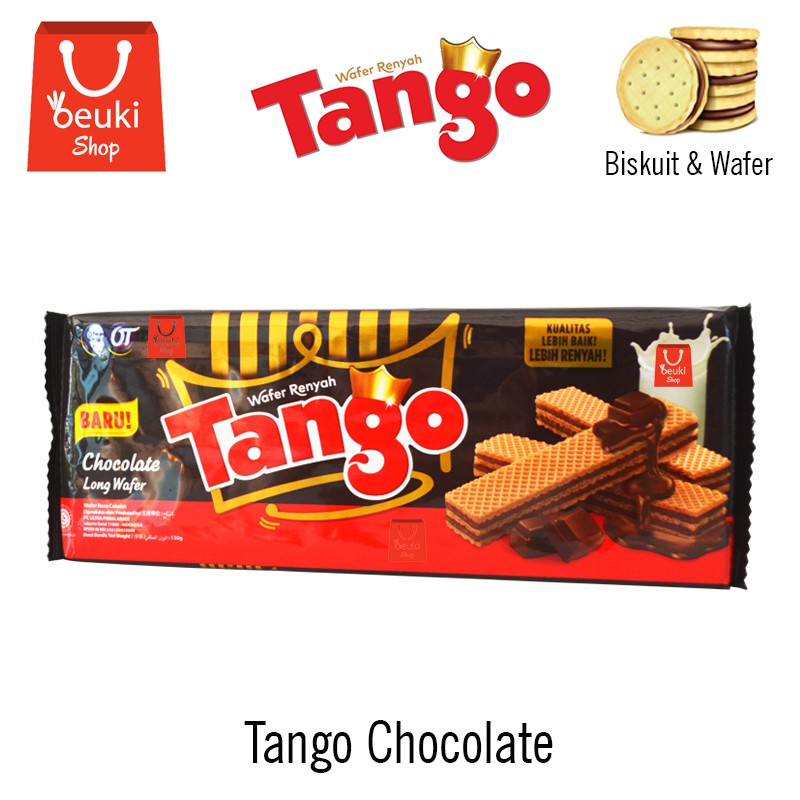 

Tango Chocolate Wafer Coklat Nya Nikmat Teksturnya Renyah Wafer Sepanjang Masa - 130gr