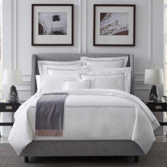 Bordir Premium Set Sprei & Bedcover/Selimut - Katun 220 TC dan 300 TC