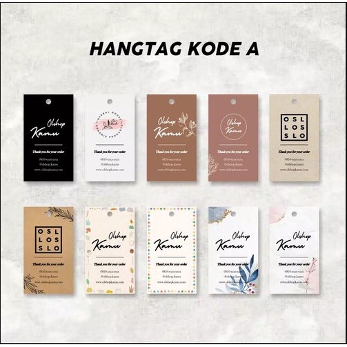 

HANGTAG LABEL + FREE TALI HANGTAG