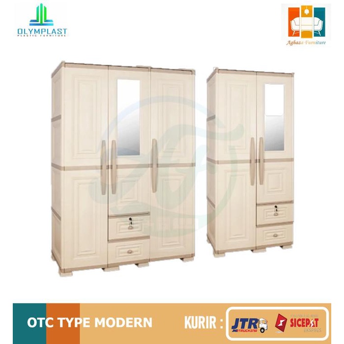 Lemari Pakain Plastik 3 pintu Olymplast/ OTC 3PL Modern Gantung