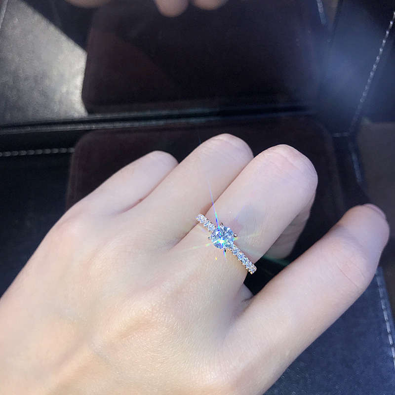 Cincin Titanium Anti Karat Wanita Emas Perak 925 Berlian Perhiasan