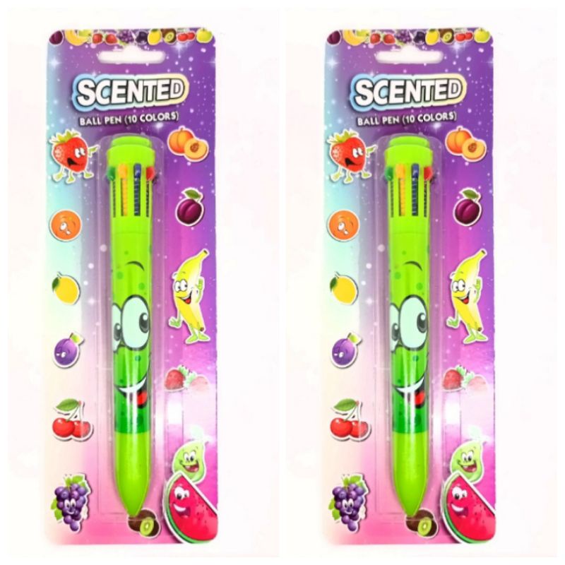 

Pulpen Jumbo 10 Warna Ball Pen Scented