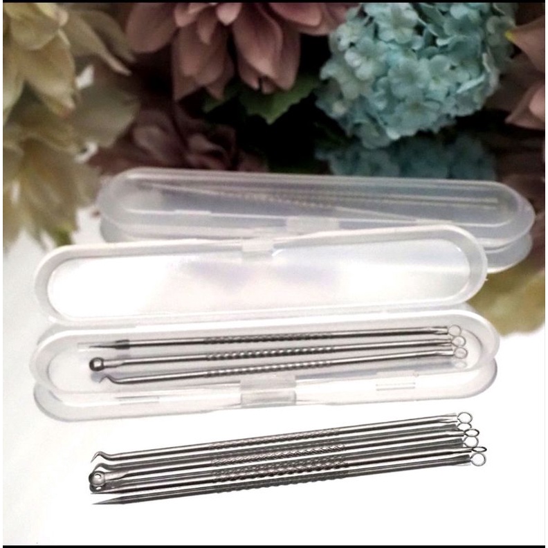 ALAT PENCET KOMEDO JERAWAT SET ISI 3 ( STAINLESS STEEL )IMPORT BEST SELLER