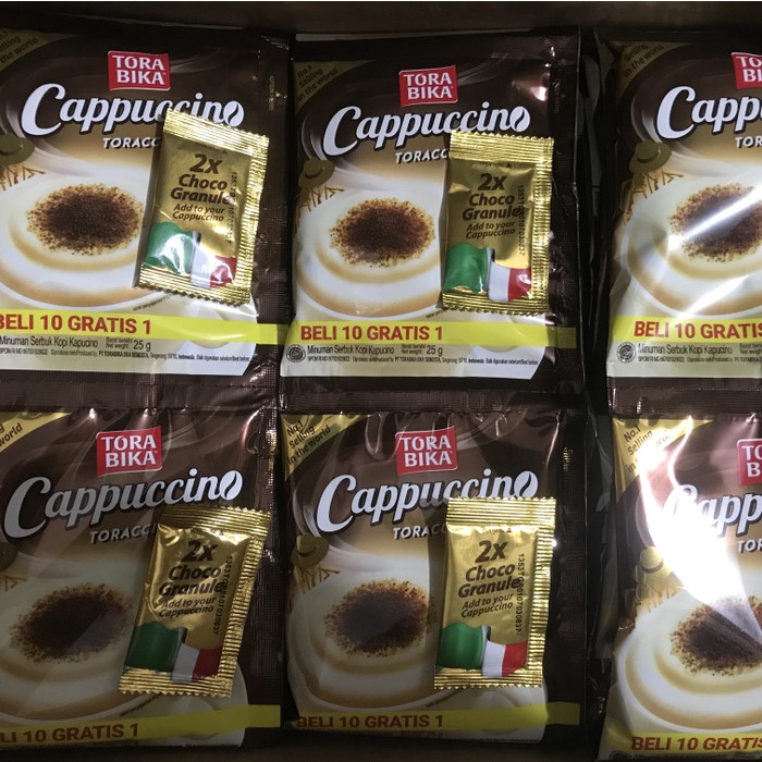 

r0eree Torabika Cappuccino Sachet (1 Renceng Isi 10 Sachet) Ds20X11