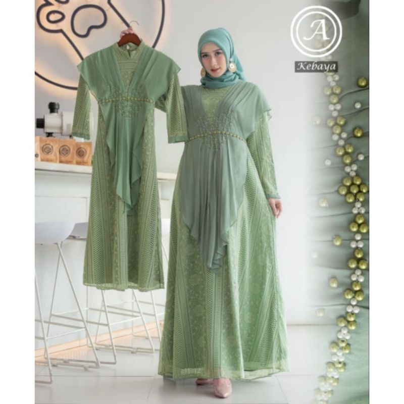 Gamis couple ibu dan anak srikandi//gamis couple//gamis anak//gamis brukat anak