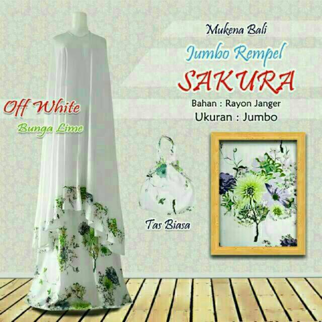 MUKENA BALI REMPEL JUMBO (SAKURA)