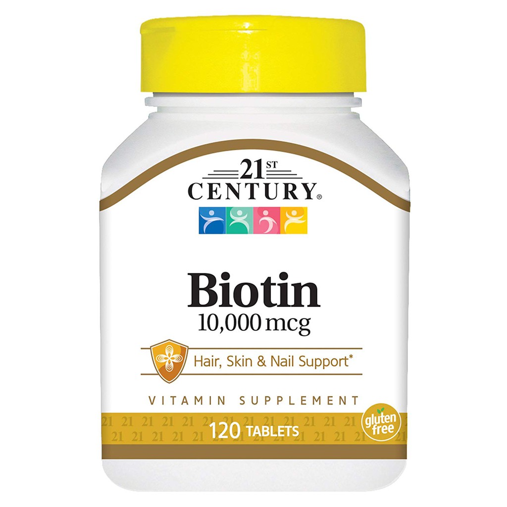 21 st Century Biotin plus Calcium 10000 mcg Hair untuk rontok rambut sehat