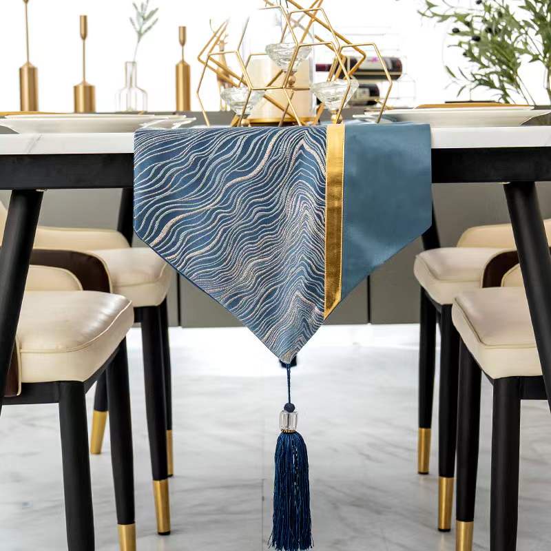 Taplak Meja Tamu Panjang/Table Runner/Taplak Meja Tengah Oriental Stlye Bahan Silk Varian 11