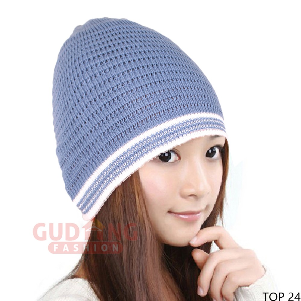 Topi Kupluk Polos / Beanie Hat Unisex Rajut - Banyak Pilihan Warna TOP (COMB)