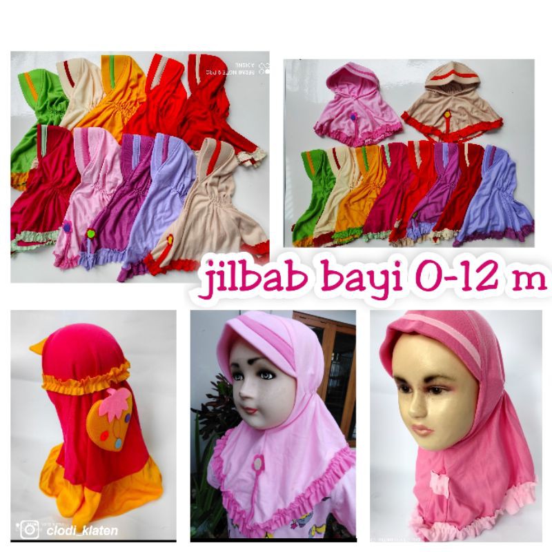 Jilbab Bayi Kerudung Hijab Anak Mulai 0-2thn