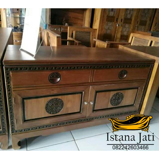 Bufet tv china jati/bufet tv hongkong jati/kursi sofa tamu minimalis/lemari hias minimalis/nakas