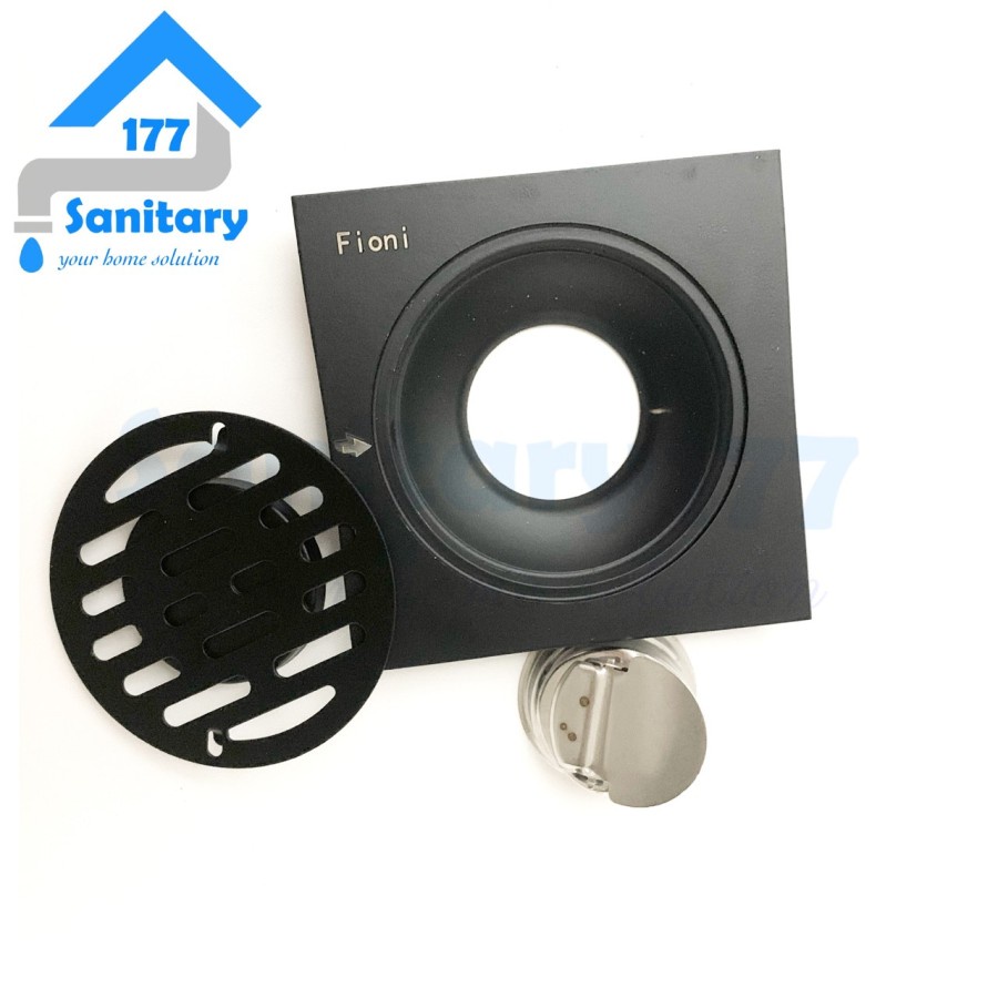 Saringan Got Pembuangan air Kamar Mandi Stenlis Hitam 3121 BL-Floor Drain Stainless Anti Bau dan Kecoa BLack