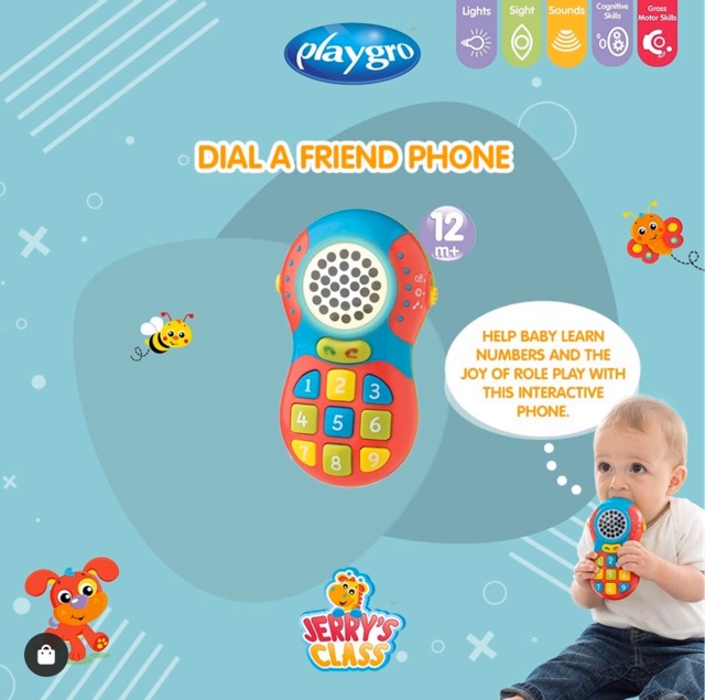 Playgro Dial-A-Friend Phone - Mainan Bayi