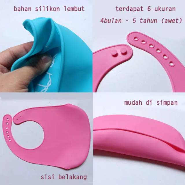 SLABBER SILICONE celemek bib Bayi silikon mpasi bayi