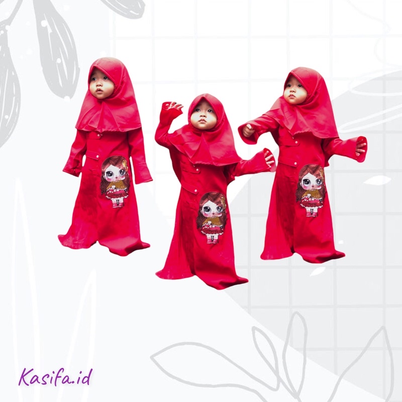 Gamis anak perempuan 1 tahun Baju muslim anak perempuan 1 tahun Pakaian anak perempuan 1 tahun Musli