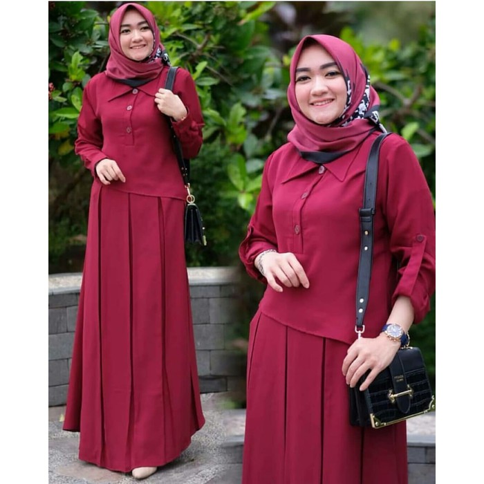 Baju Gamis Wanita Terbaru / Gamis Murah / Dress Musli Hawa Maxi