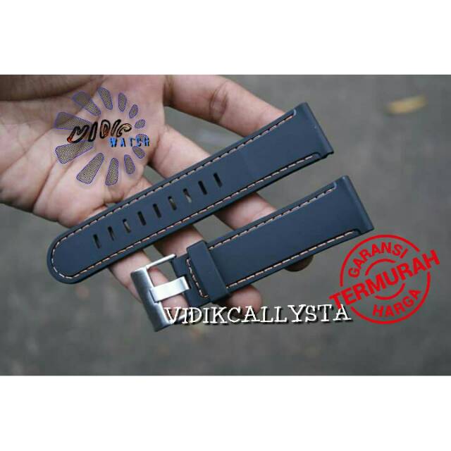 ORIGINAL RUBBER STRAP 22 24 / TALI JAM TANGAN ORIGINAL RUBBER WATERPROFF UNIVERSAL RECOMENDED