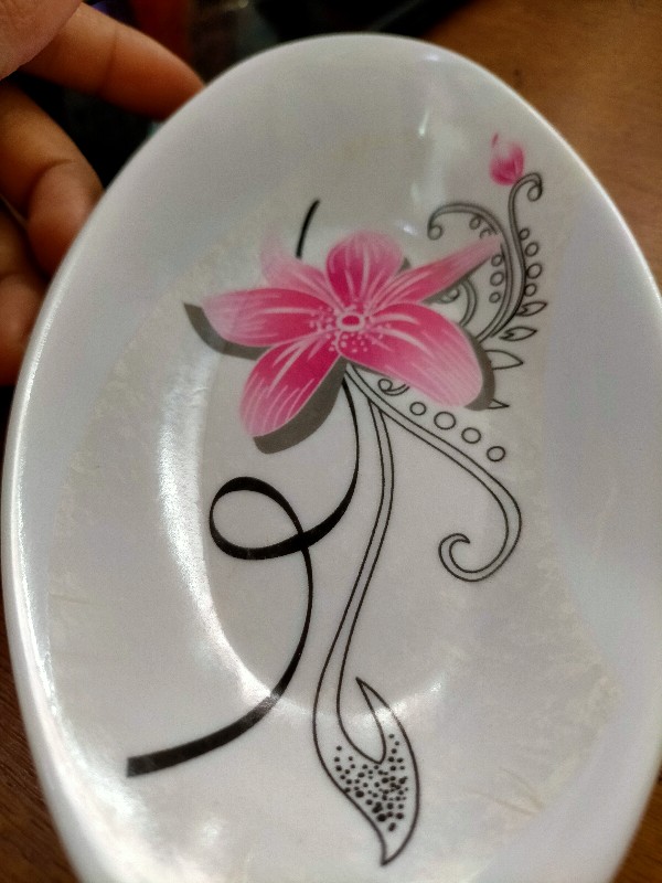 Souvenir Mangkuk Oval Melamin Kemasan Plastik