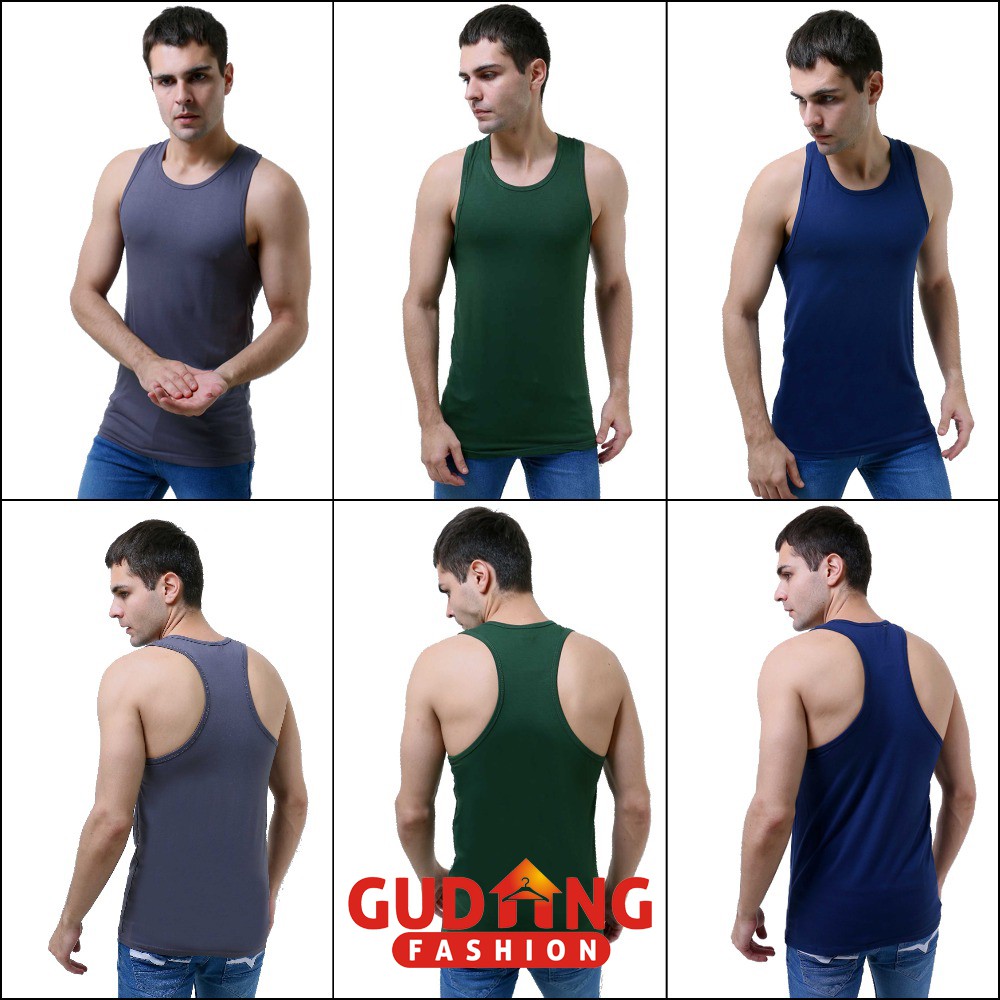 Kaos Singlet Pria Keren - Banyak Pilihan Warna