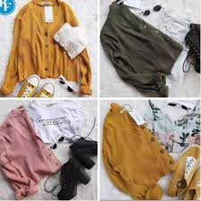 WILLY CARDY - Cardigan Kancing Batok - Cardigan Crop Rajut - Cardigan Crop - Kardigan basic Polos Kardigan Rajut Wanita - Knit Kardigan - Cardigan Rajut Kancing / Willy Crop Cardy Rajut-1