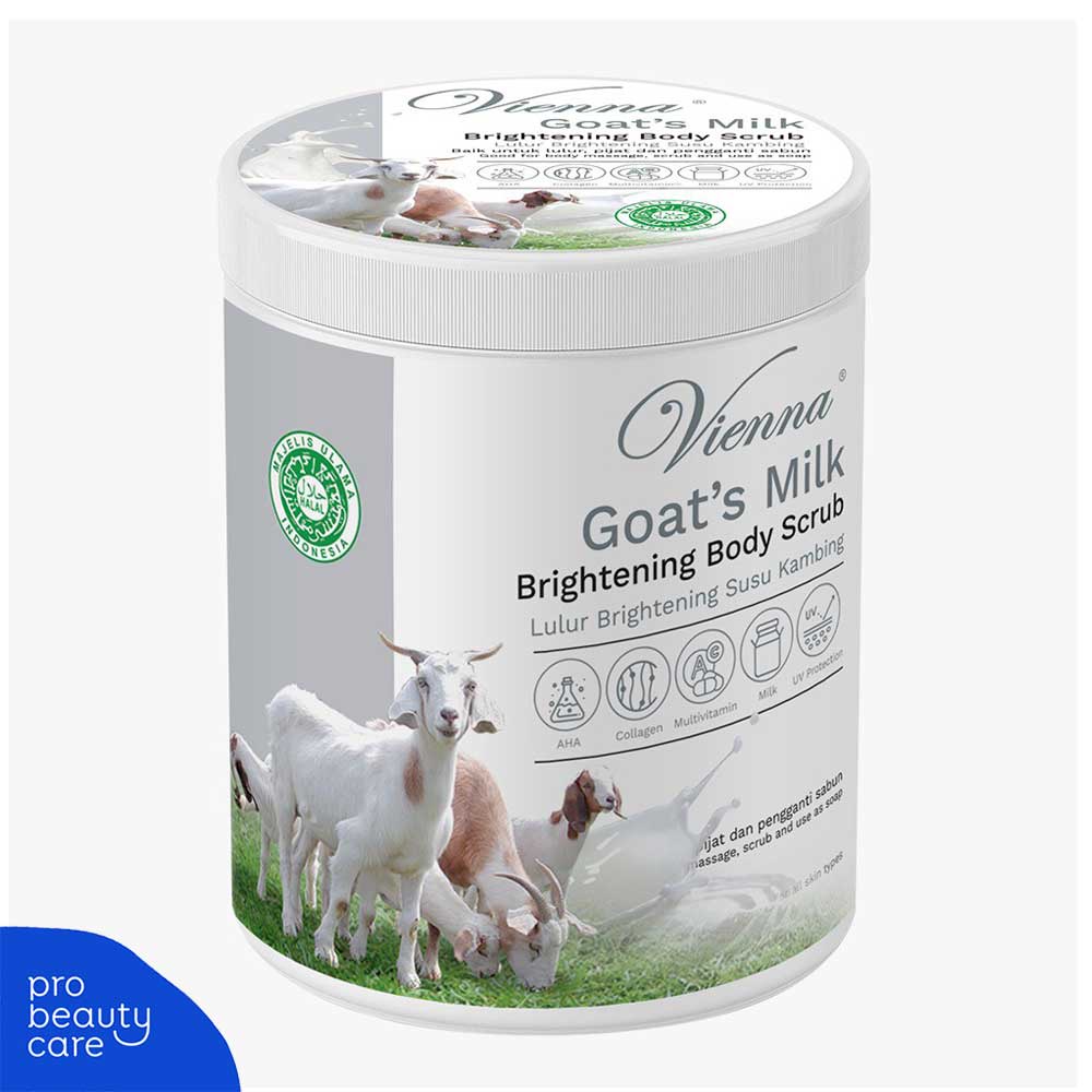 Vienna -  Body Scrub Lulur Badan Goats Milk &amp; Bengkoang (1kg)